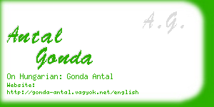 antal gonda business card